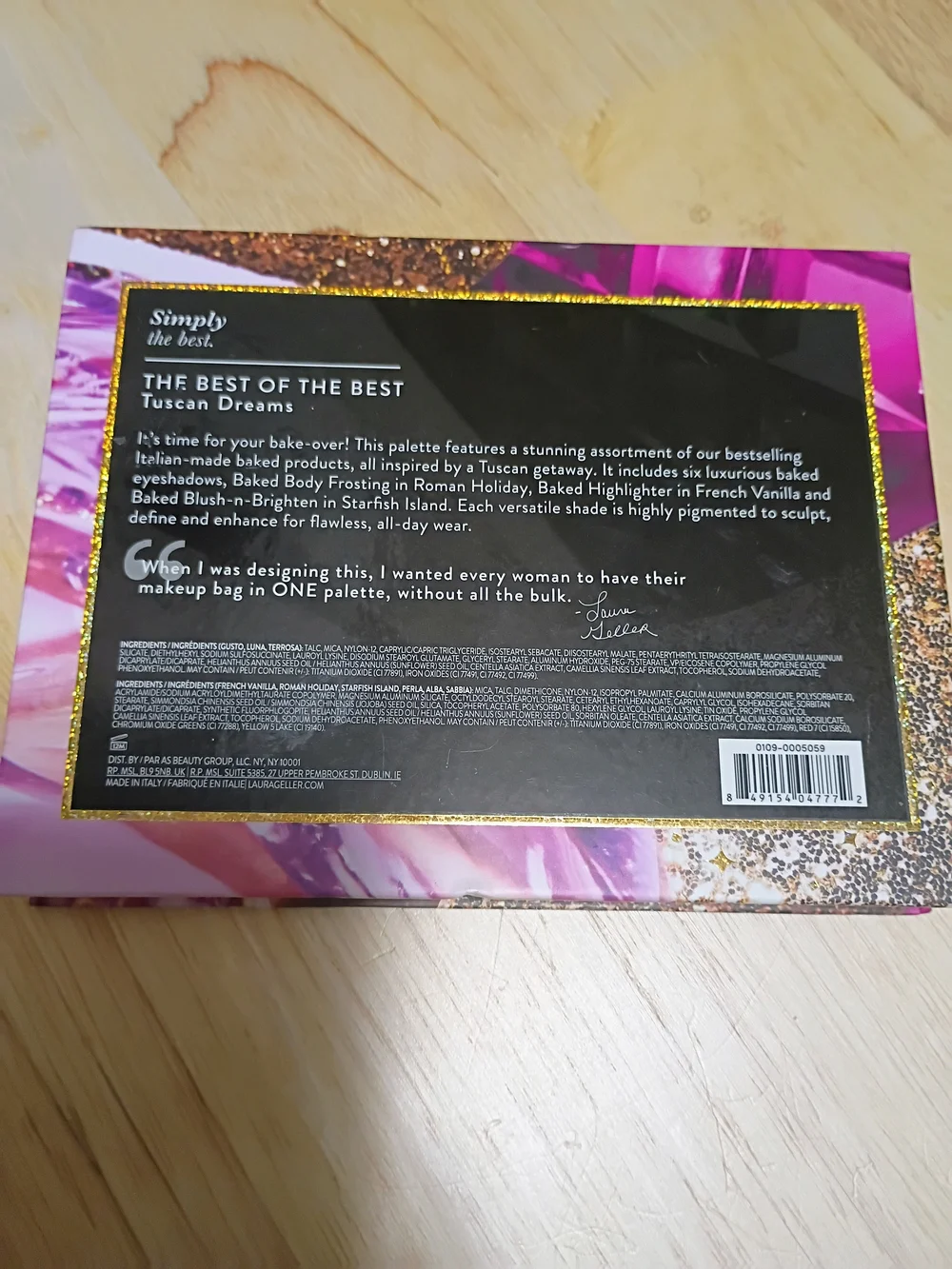 Laura Geller Tuscan Dreams Eyeshadow Palette - Pink